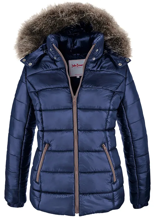 bonprix Sportliche Jacke mit Gummizug am Ärmelbündchen - blau