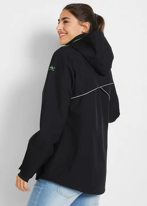 Bonprix Sportliche Regenjacke Mit Abnehmbarer Kapuze Und Versiegelten Nähten