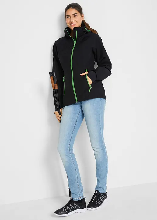 Bonprix Sportliche Regenjacke Mit Abnehmbarer Kapuze Und Versiegelten Nähten