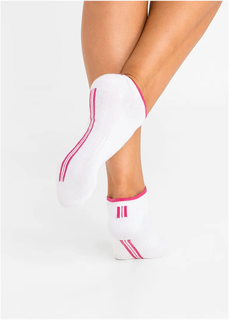 Bonprix Sportliche Sneakersocken (8er Pack) - Weiß/farbig