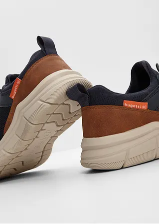 Bonprix Sportlicher Bugatti Sneaker Mit Materialmix - Blau