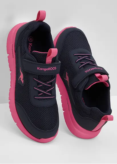 Bonprix Sportlicher Kangaroos Kinder Sneaker Mit Materialmix - Blau