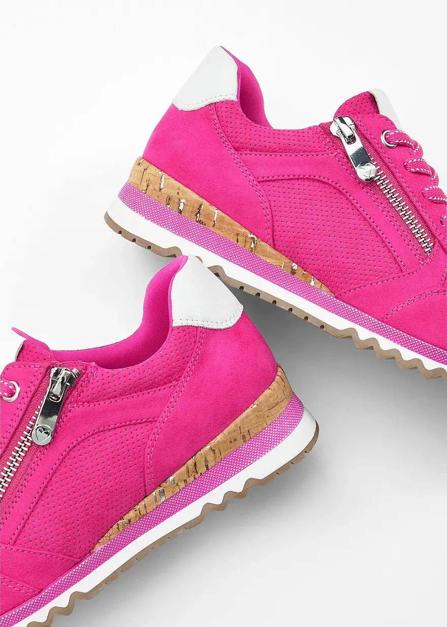 Bonprix Sportlicher Marco Tozzi Sneaker Mit Vielen Details - Pink - Damen