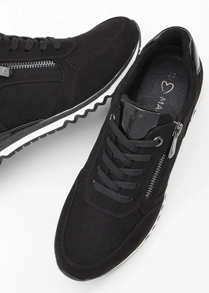 Bonprix Sportlicher Marco Tozzi Sneaker Mit Vielen Details - Schwarz