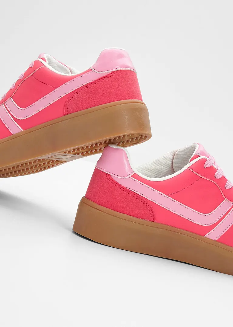 Bonprix Sportlicher Plateau Sneaker Im Retro Look - Pink
