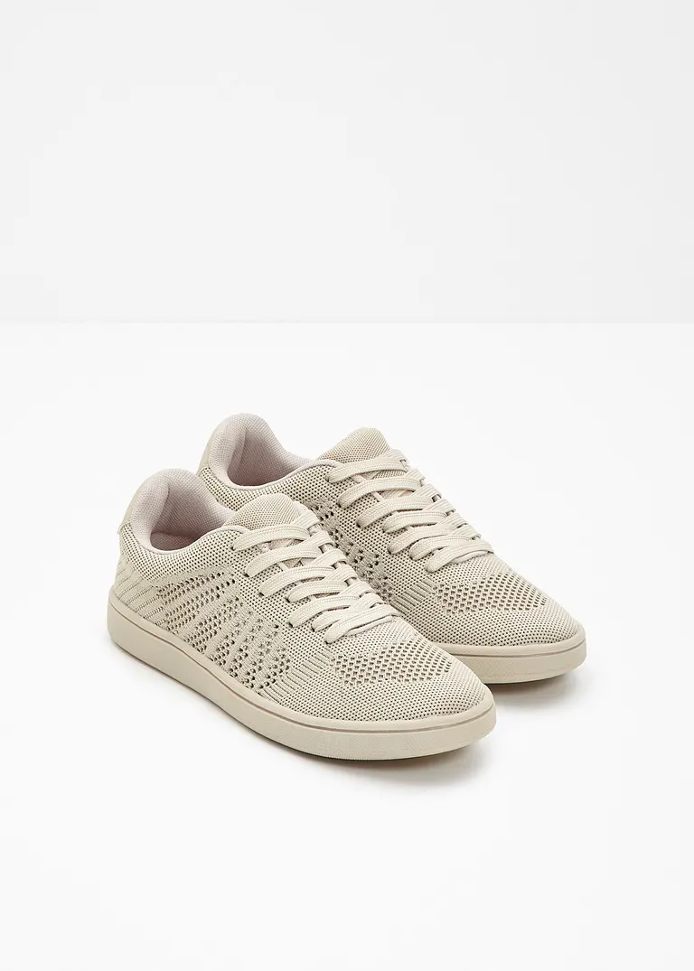 Bonprix Sportlicher Sneaker Aus Luftigem Obermaterial - Beige