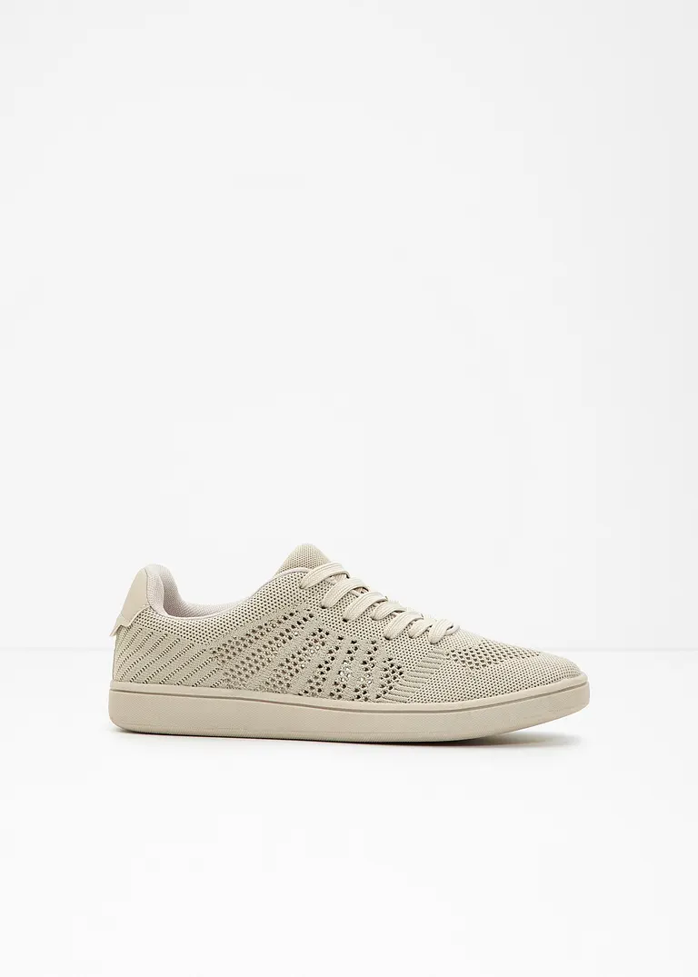 bonprix Sportlicher Sneaker aus luftigem Obermaterial - beige bonprix Sportlicher Sneaker aus luftigem Obermaterial - beige