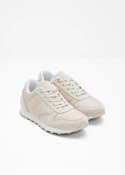 Bonprix Sportlicher Sneaker Mit Satindetails - Beige - Damen
