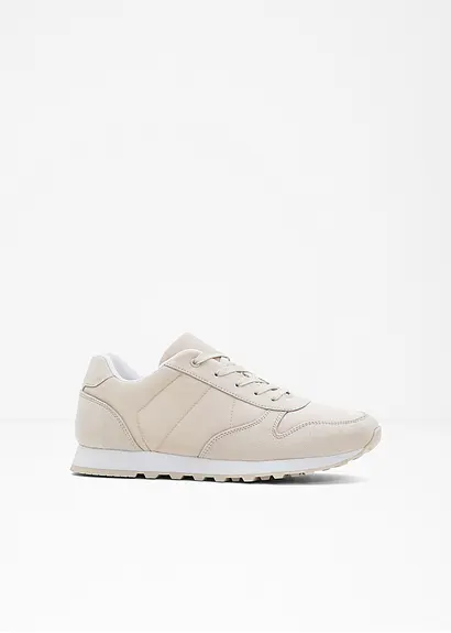 Bonprix Sportlicher Sneaker Mit Satindetails - Beige - Damen