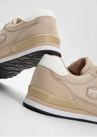 Bonprix Sportlicher Sneaker Mit Schnürung - Beige - Herren