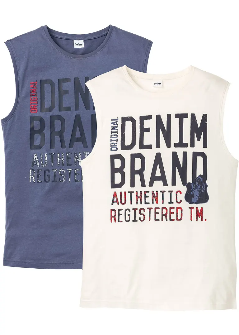 bonprix Sportliches Muskelshirt im praktischen 2er-Pack
