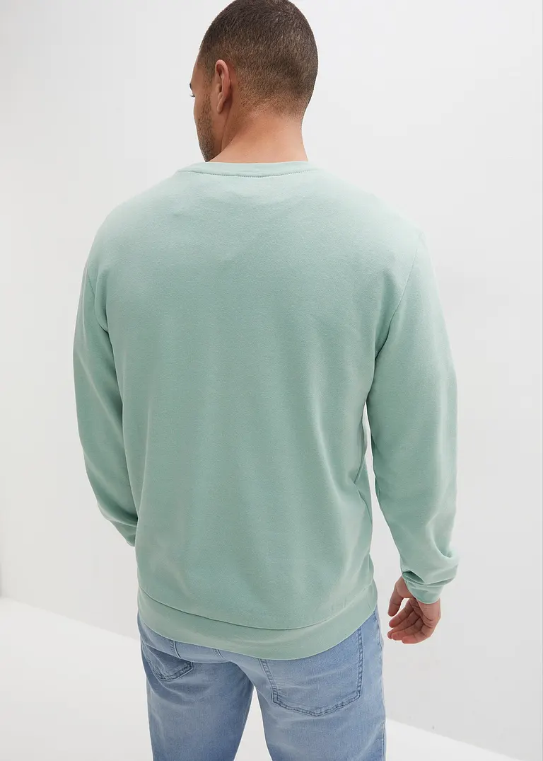 Bonprix Sportliches Sweatshirt Mit Rundhals-Ausschnitt Von Innen Weich Angeraut