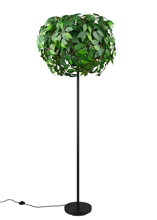 Bonprix Stehleuchte Mit Fußschalter In Baum Optik - Schwarz