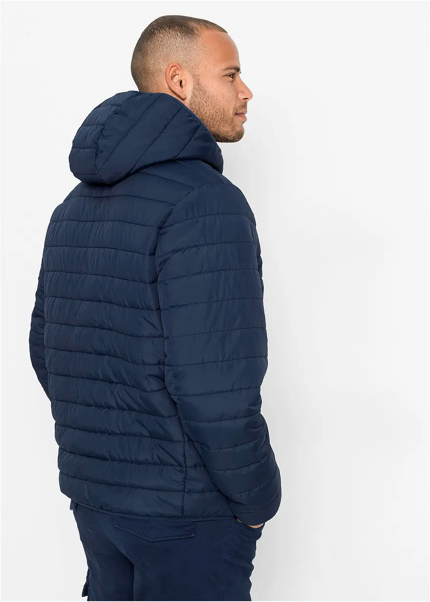 Bonprix Steppjacke Aus Recyceltem Polyester Mit Taschen - Blau