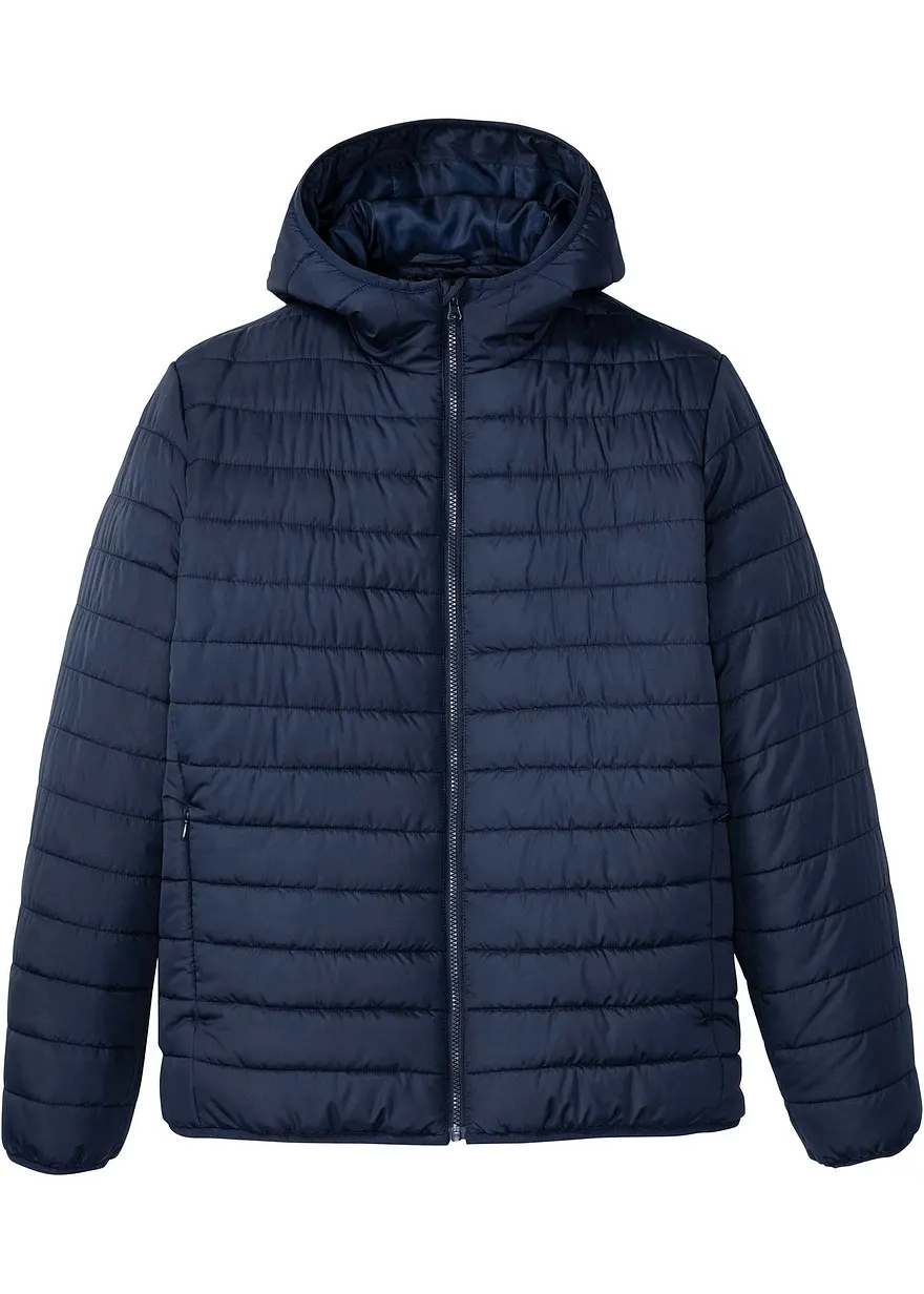 bonprix Steppjacke aus recyceltem Polyester mit Taschen - blau