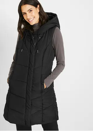 Bonprix Steppweste In Langer Passform Aus Recyceltem Polyester Mit Funktionalen Seitenschlitzen