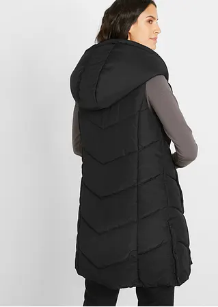 Bonprix Steppweste In Langer Passform Aus Recyceltem Polyester Mit Funktionalen Seitenschlitzen