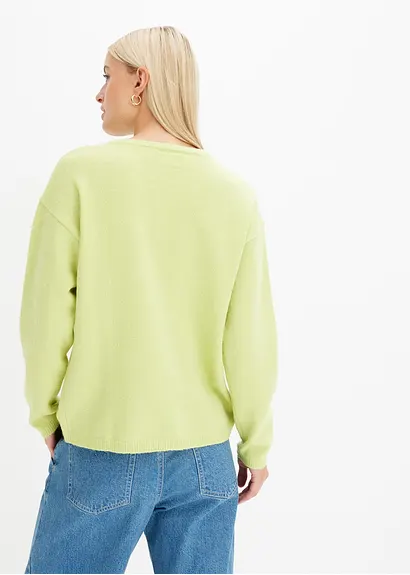 Bonprix Stillvolle Und Weiche Strickjacke - Grün - Damen