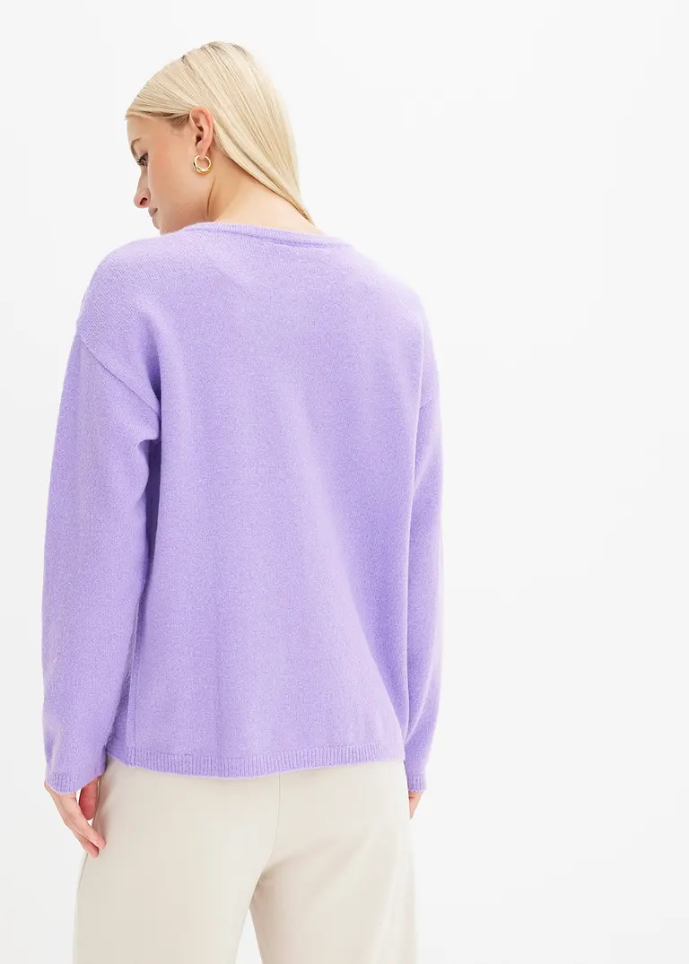 Bonprix Stillvolle Und Weiche Strickjacke - Lila - Damen