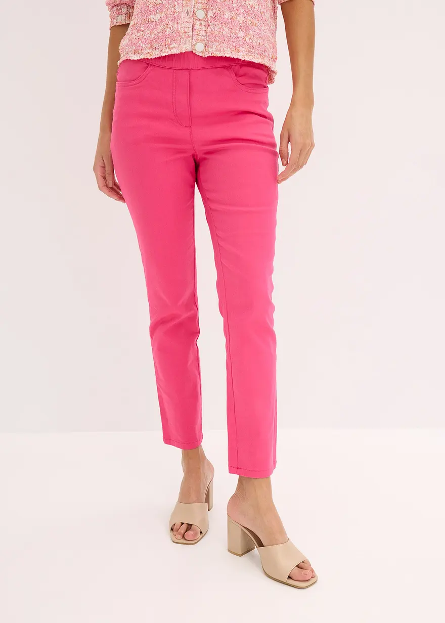 Bonprix Stilvolle 7/8-Schlupfhose Mit Taschen Und Gummibund - Pink