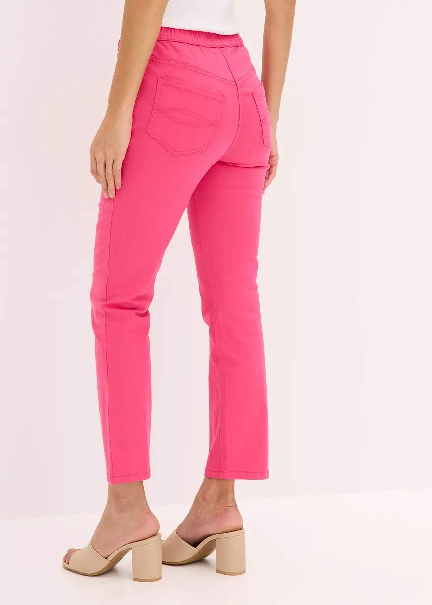 Bonprix Stilvolle 7/8-Schlupfhose Mit Taschen Und Gummibund - Pink