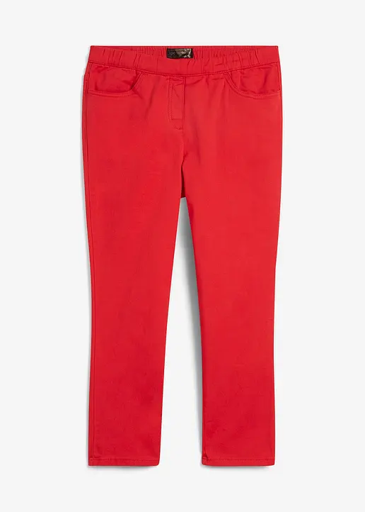 bonprix Stilvolle 7/8-Schlupfhose mit Taschen und Gummibund - rot - Damen