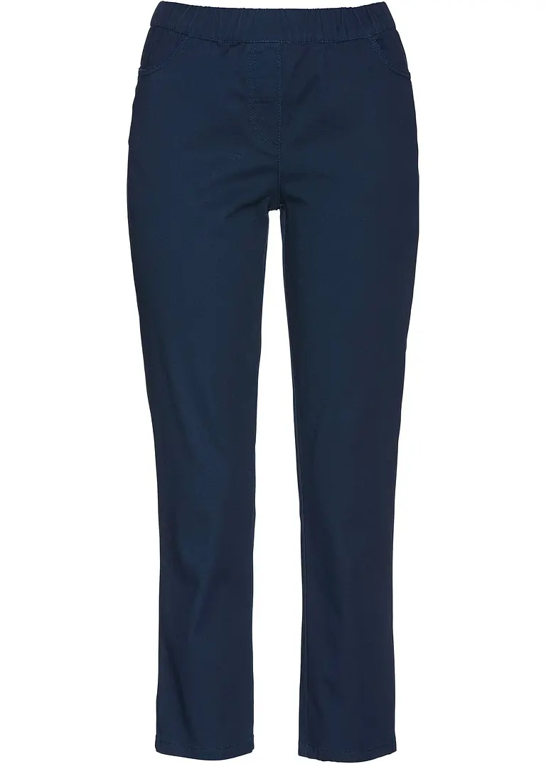 bonprix Stilvolle 7/8-Schlupfhose mit Taschen und Gummibund - blau