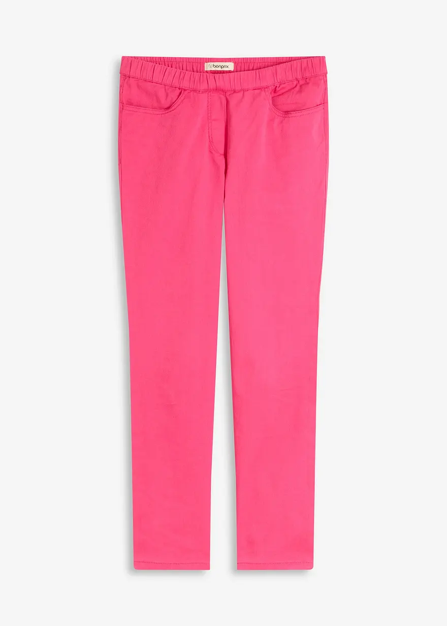 bonprix Stilvolle 7/8-Schlupfhose mit Taschen und Gummibund - pink