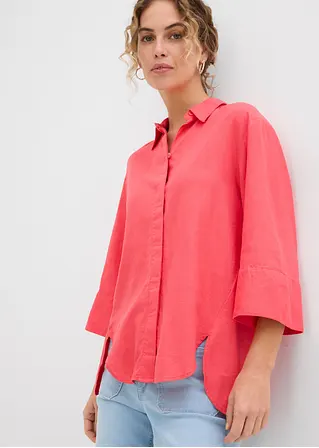 Bonprix Stilvolle Bluse Mit Vorverlegten Nähten - Pink - Damen