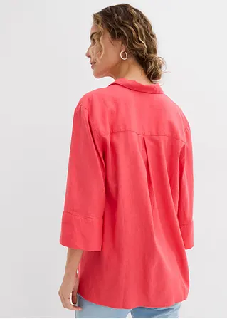 Bonprix Stilvolle Bluse Mit Vorverlegten Nähten - Pink - Damen