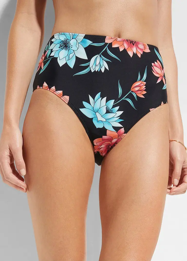 Bonprix Stilvolle Hochgeschnittene Bikinihose Aus Schnelltrocknendem Material