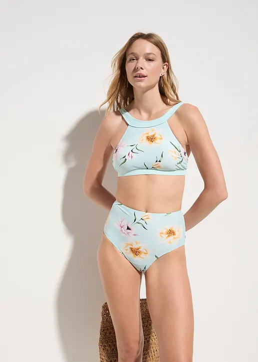 Bonprix Stilvolle Hochgeschnittene Bikinihose Aus Schnelltrocknendem Material