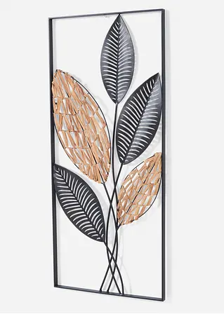 bonprix Stilvolle Wanddeko aus Metall und Rattan - Natürlich und Elegant