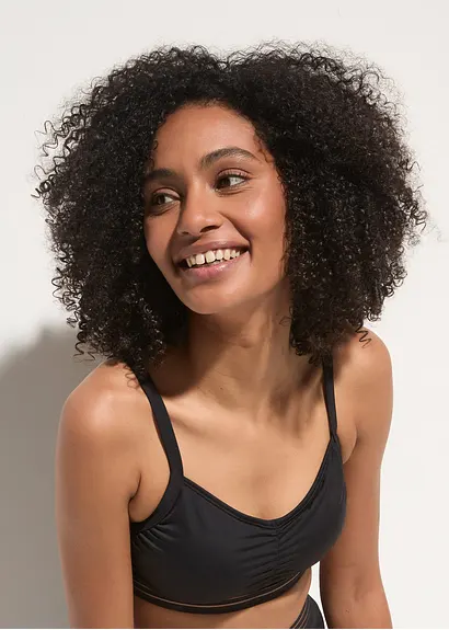 Bonprix Stilvoller Bustier Bikini Mit Edlen Details - Schwarz