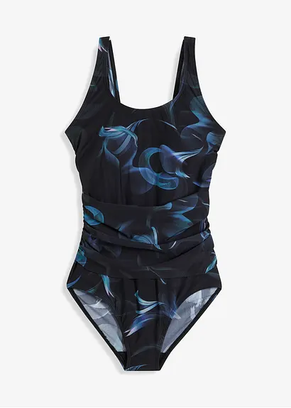 bonprix Stilvoller Shape Badeanzug mit leichter Formkraft - schwarz