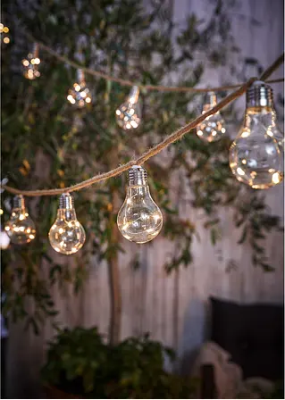 Bonprix Stimmungsvolle Dekoration - LED-Solar-Lichterkette Mit 10 Glühbirnen