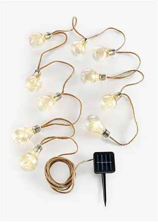 bonprix Stimmungsvolle Dekoration - LED-Solar-Lichterkette mit 10 Glühbirnen