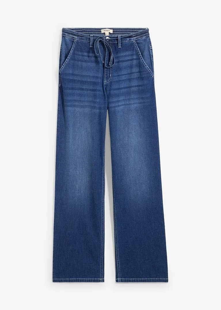 bonprix Straight-Jeans High Waist - blau regular - Damen