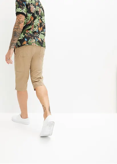 Bonprix Stretch-Long-Bermuda Mit Komfortschnitt Regular Fit - Grün