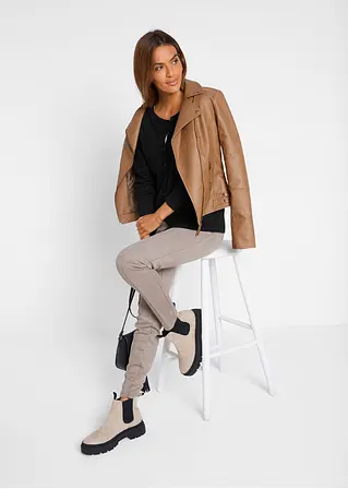 Bonprix Strickjacke Mit Rundhalsausschnitt - Schwarz - Damen