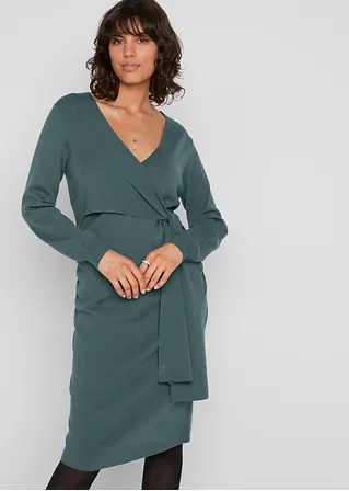 Bonprix Strickkleid Für Die Schwangerschaft Und Danach - Grün