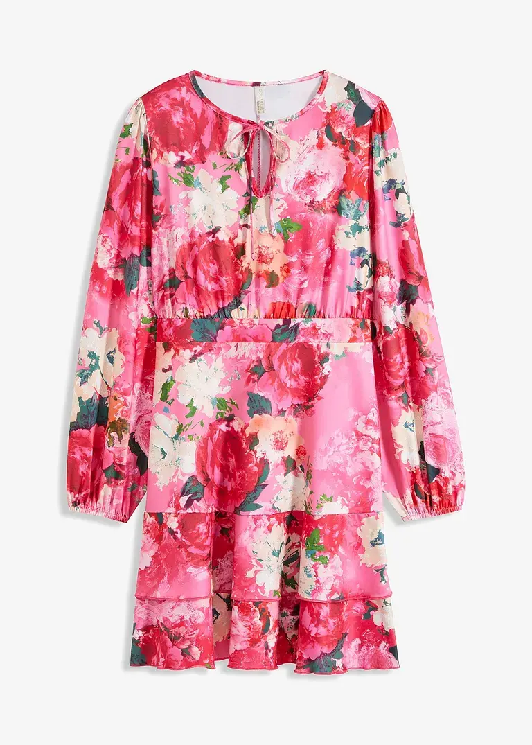 bonprix Stylisch und modernes Kleid mit süßem Blumendruck - pink - Damen