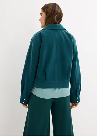 Bonprix Stylische Blousonjacke Mit Reißverschluss - Grün