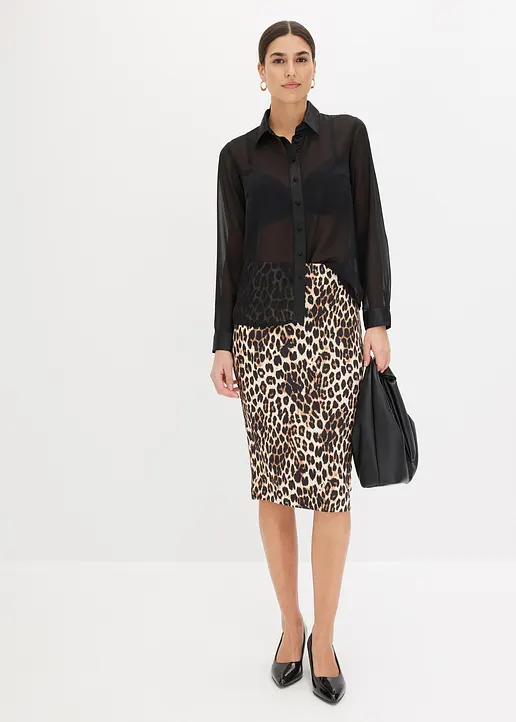 Bonprix Stylische Bluse Mit Toller Passform Und Leichter Transparenz