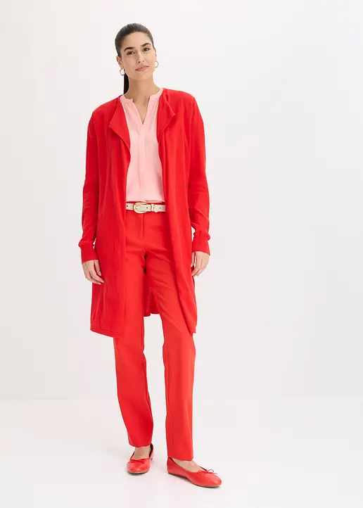 Bonprix Stylische Bluse Mit V-Ausschnitt Und Verdeckter Knopfleiste