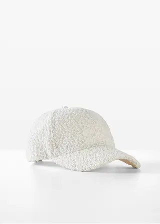 bonprix Stylische Cap in Bouclé-Optik. Größenverstellbar. - beige - Damen