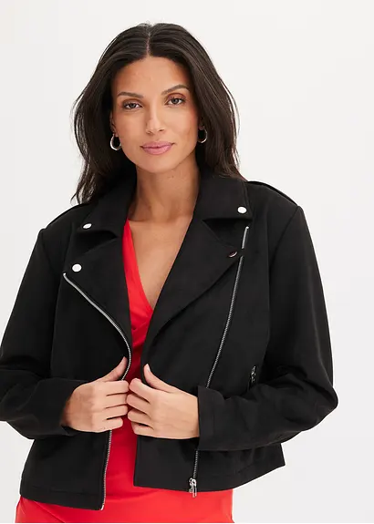 Bonprix Stylische Jacke Mit Toller Passform - Schwarz - Damen