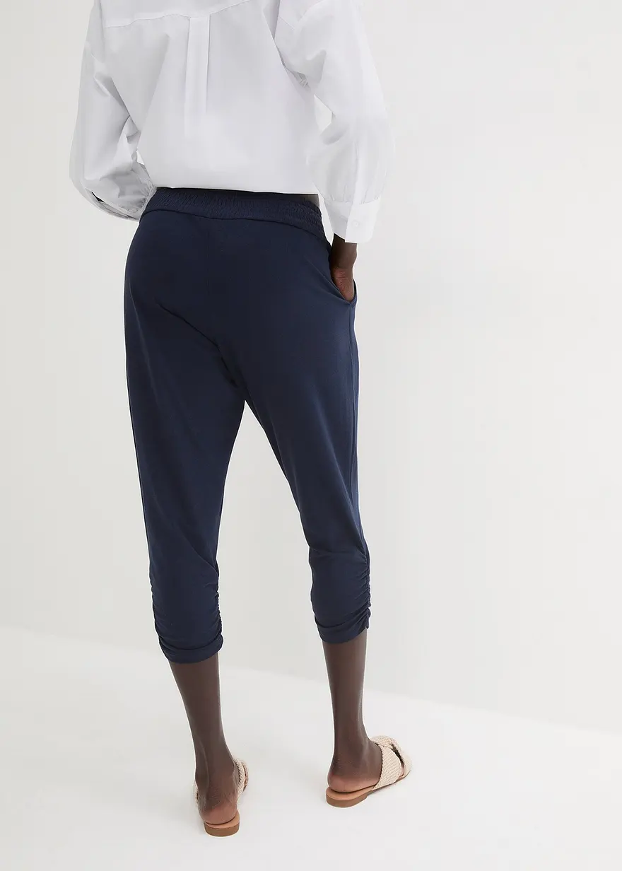 Bonprix Stylische Jersey-Hose Mit Elastischem Bund - Blau