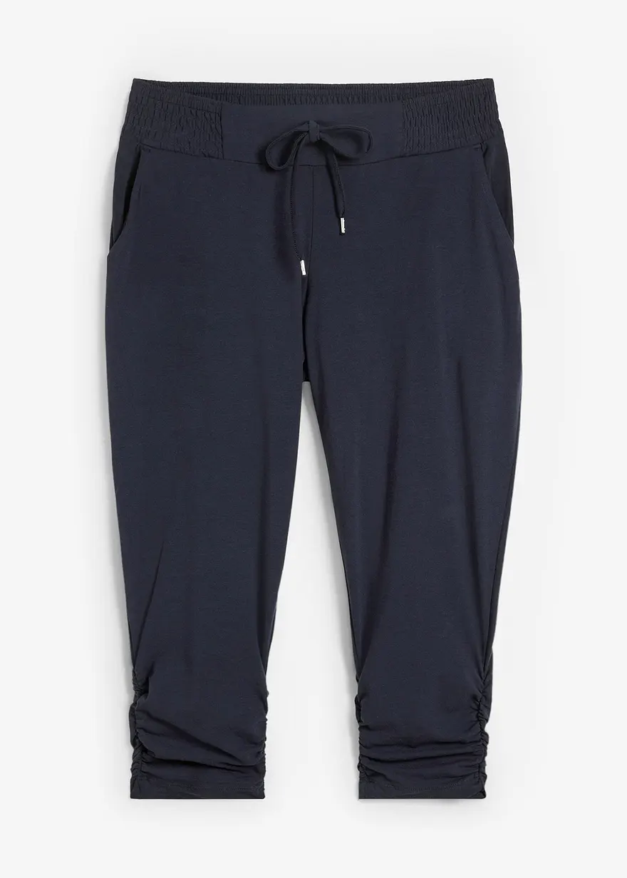 bonprix Stylische Jersey-Hose mit elastischem Bund - blau