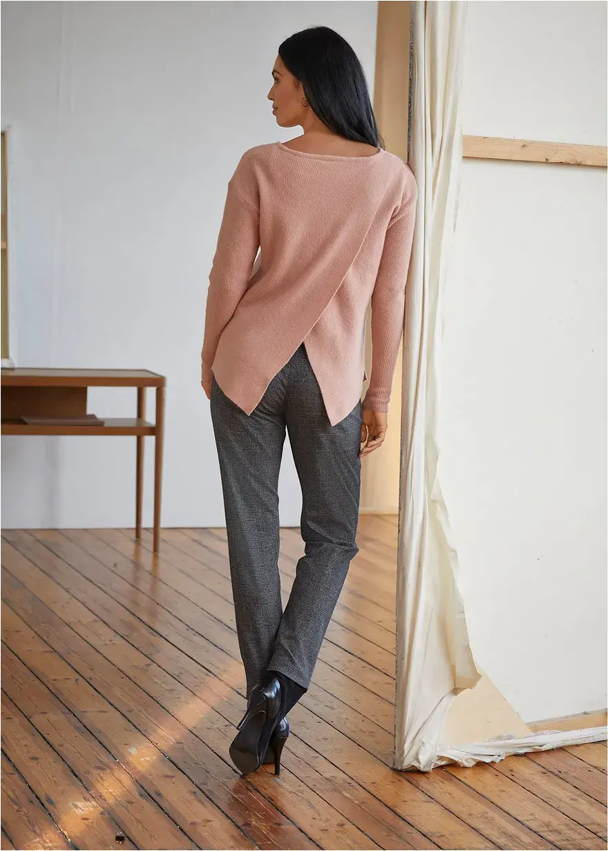 Bonprix Stylische Karo-Hose Mit Seitlichen Eingrifftaschen Und Vielseitig Kombinierbarem Karomuster